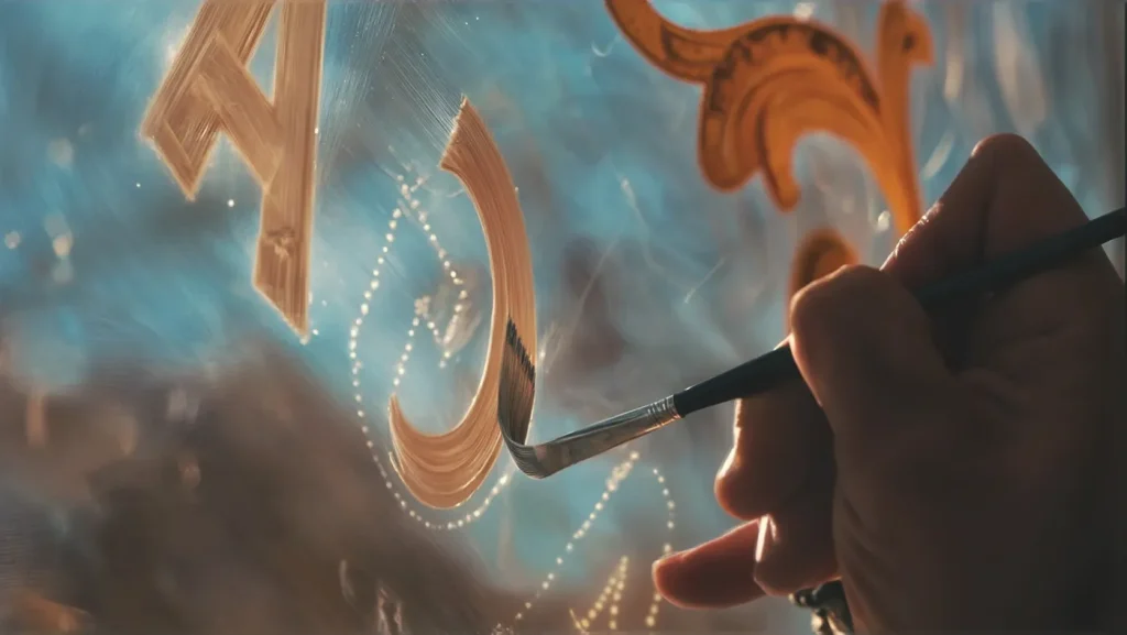 Rotulando en el taller Sobre Cristales