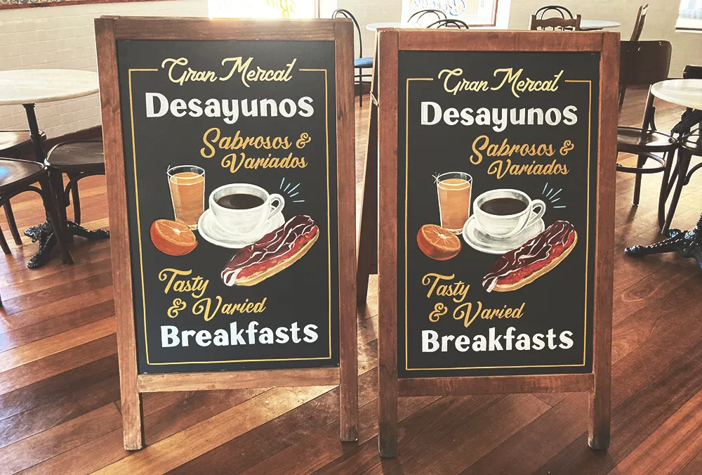 Servicio Rotulación a Mano de Pizarras