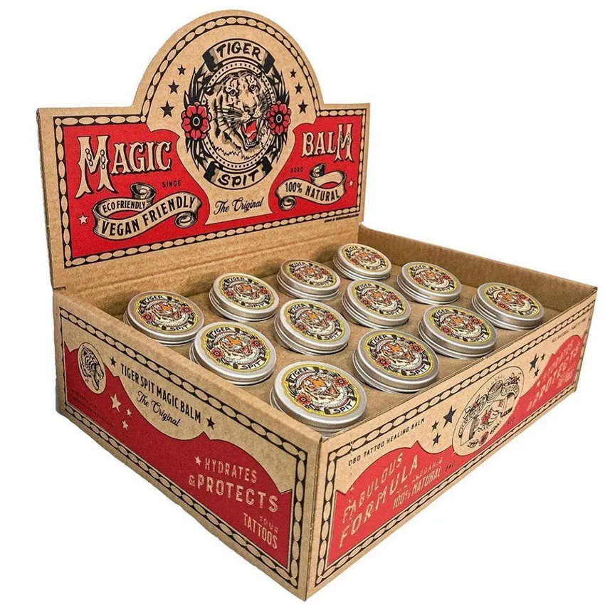 Packaging Vintage para Caja de Tattoo Balm