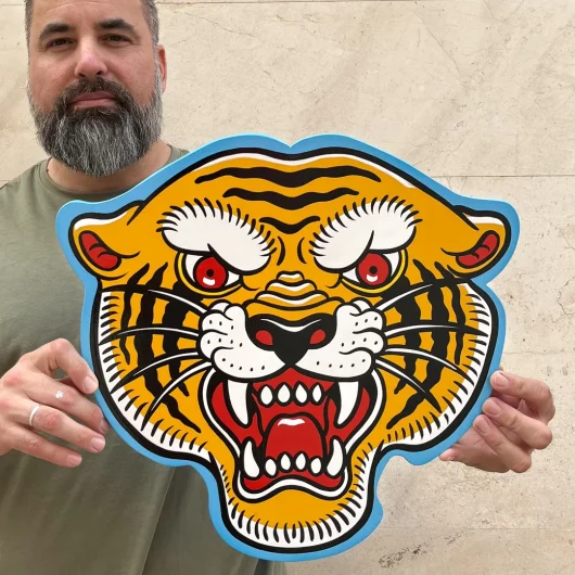 Traditional tattoo Tiger sign